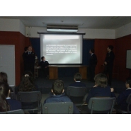 DEL PROBLEMA A LA SOLUCIÓN, charla a cargo de alumnos de 5to. año "A"